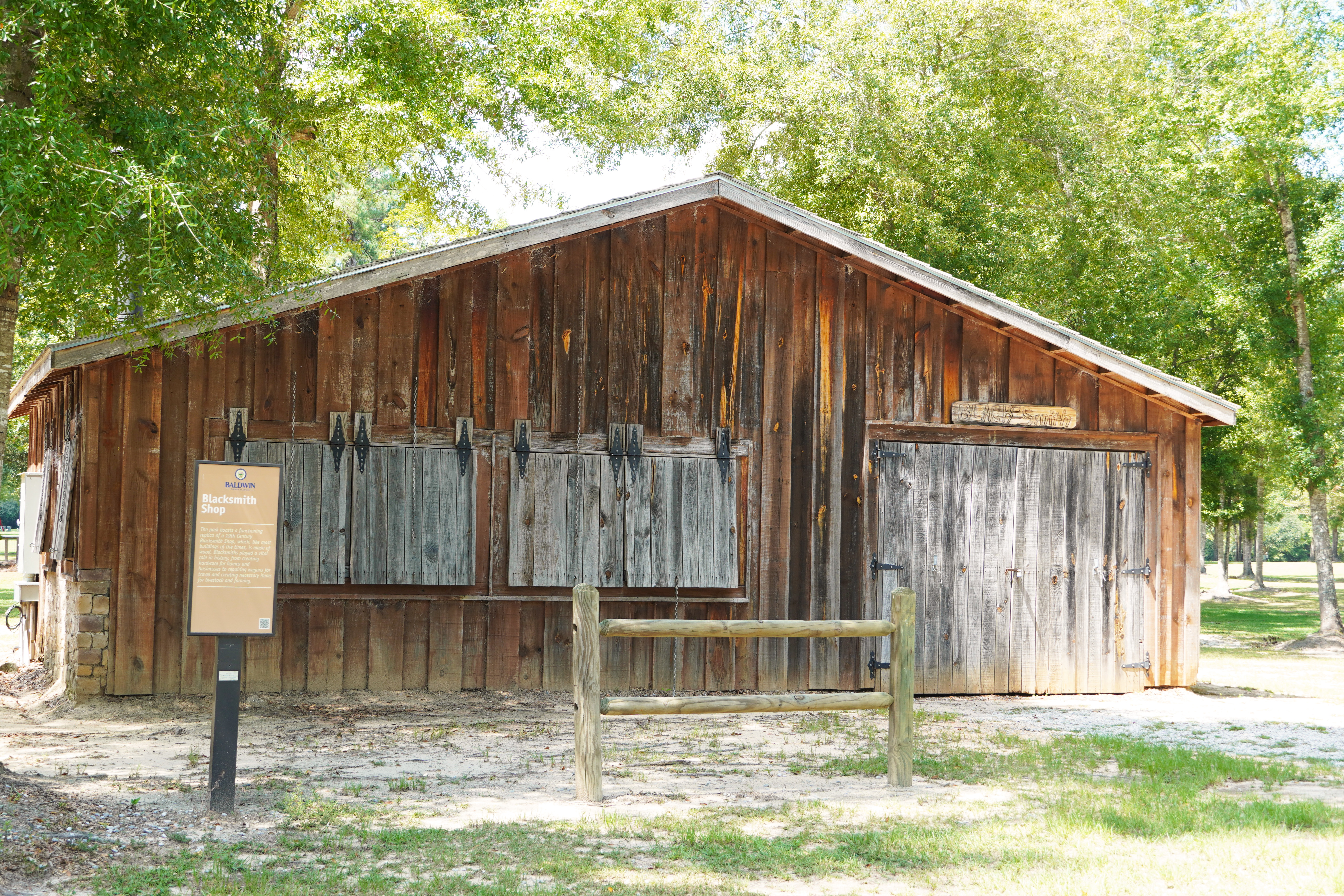 blacksmith building at bicentennial park