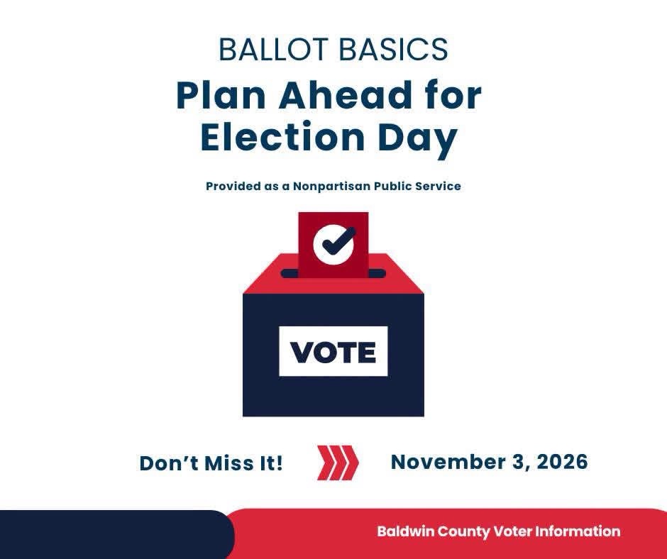 Ballot Basics voter registration deadline graphic