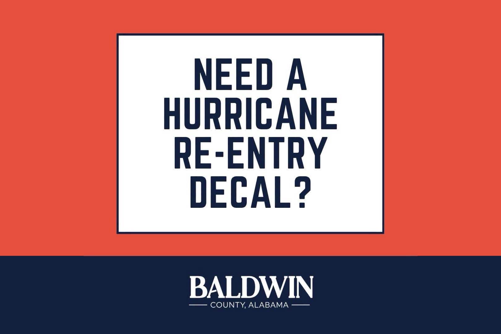 Hurricane re-entry decal